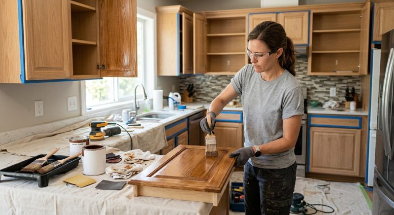 Cabinet Staining Service in Cincinnati, OH