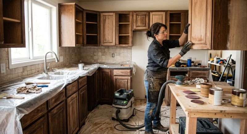 Kitchen Cabinet Refinishing in Bloomington, IN