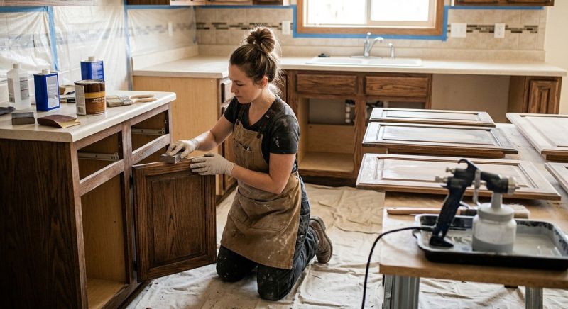Kitchen Cabinet Refinishing in Terre Haute, IN