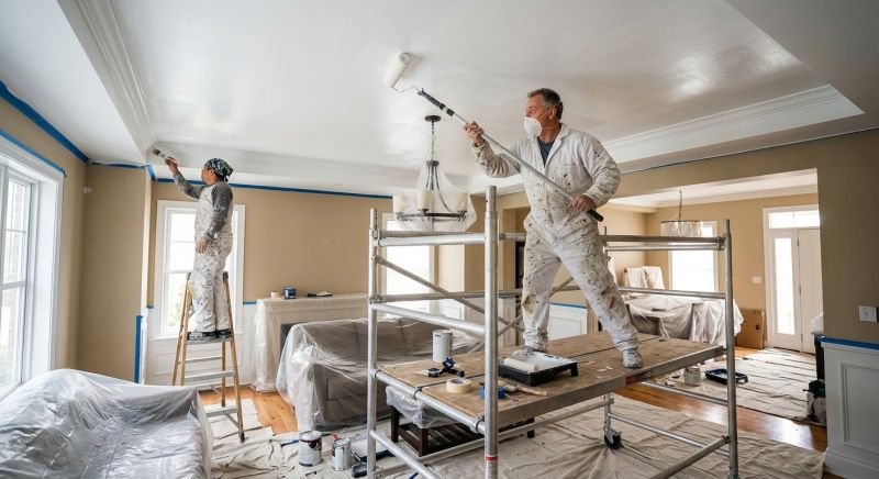 Popcorn Ceiling Painting in Kansas City, KS