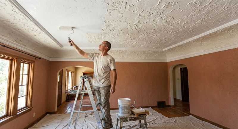 Stucco Ceiling Painting in Kansas City, KS