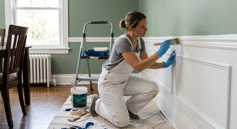 Wainscoting Painting in Wilmington, NC