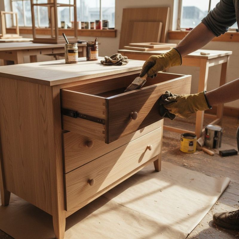 Wood Cabinets Staining