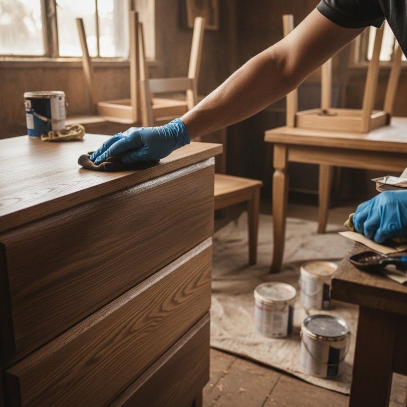 Wood Cabinets Staining
