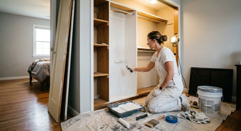 Closet Painting in Wilmington, NC