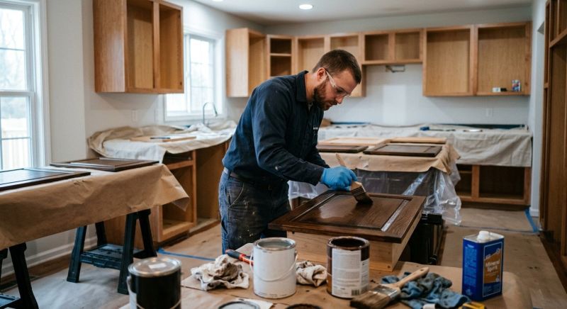 Kitchen Cabinet Staining in Cincinnati, OH