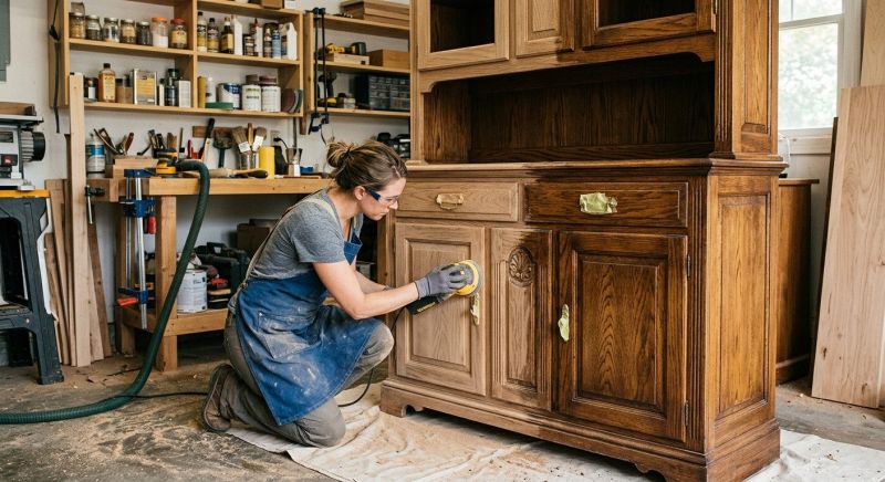 Oak Cabinet Refinishing in Lafayette, IN