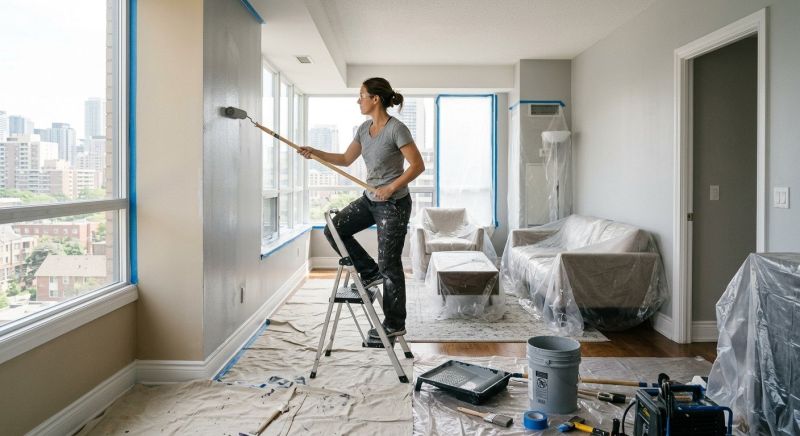 Townhouse Interior Painting in Wilmington, NC