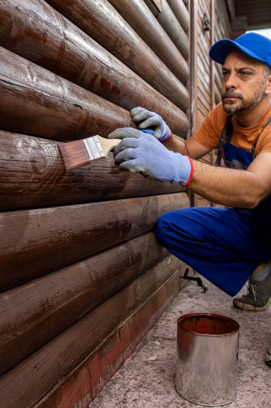 Wood Cabin Staining in Waco, TX