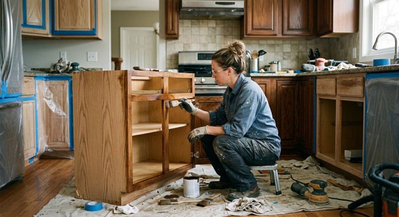 Wood Cabinet Refinishing in Indianapolis, IN