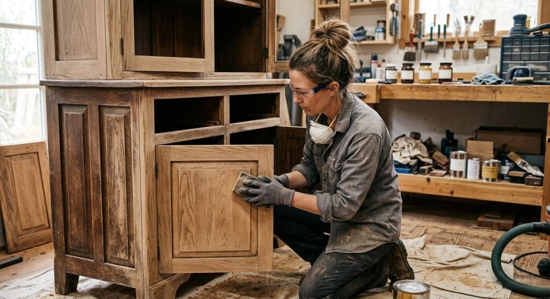 Wood Cabinet Refinishing in Muncie, IN