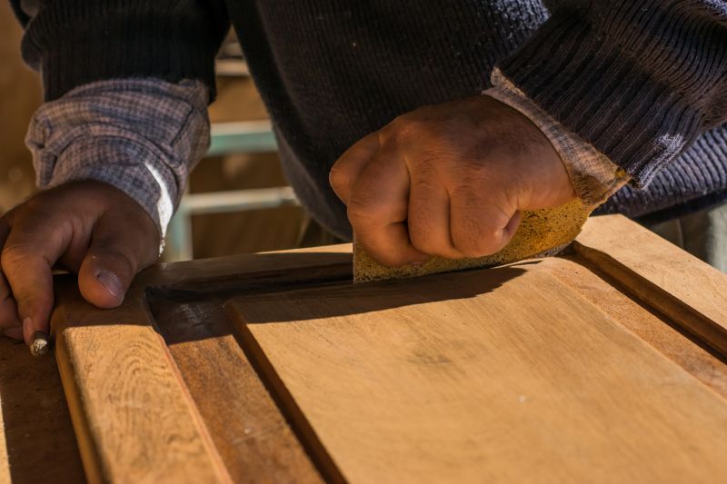 Close-up of Stain Finish